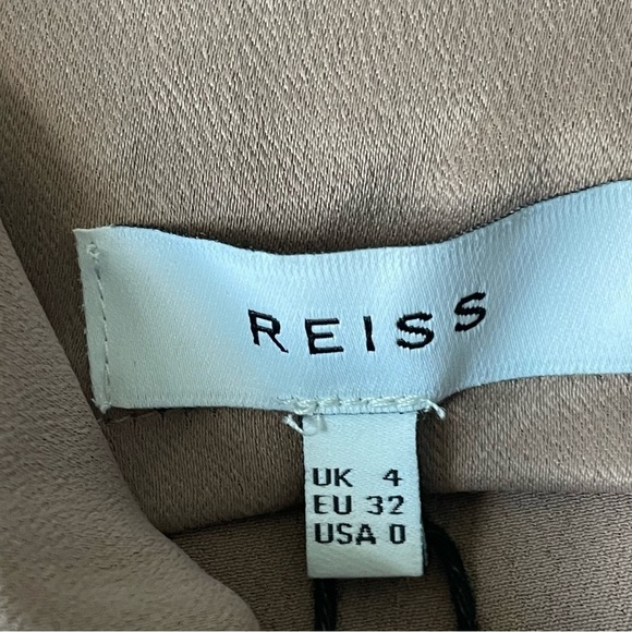 New! Reiss Faye Mink Halter Drape Top Size 0 nwt 18453 - Picture 8 of 8